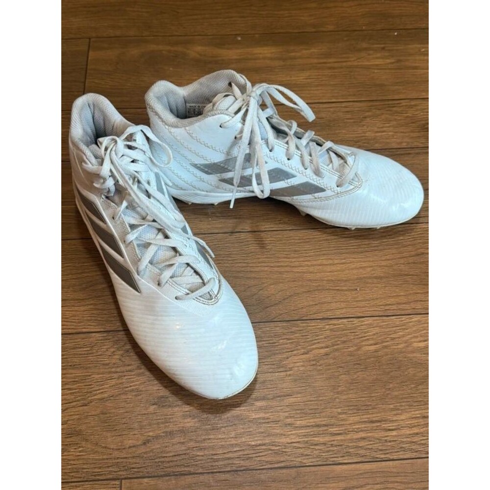 Adidas Cleats white mens size 8.5 8 1/2